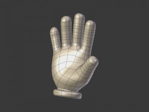 cartoon hands - emoji signs - icons pack Modelo 3D