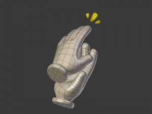 cartoon hands - emoji signs - icons pack Modelo 3D