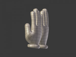 cartoon hands - emoji signs - icons pack Modelo 3D