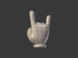 cartoon hands - emoji signs - icons pack Modelo 3D
