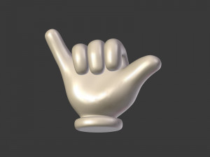 cartoon hands - emoji signs - icons pack Modelo 3D
