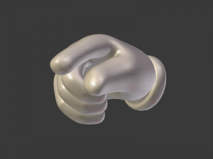 cartoon hands - emoji signs - icons pack Modelo 3D