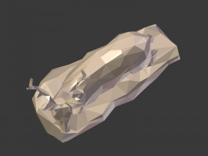 lowpoly deer statue 3Dモデル