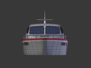 cartoon yacht 3D Модель
