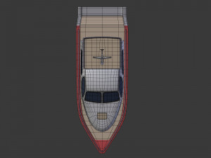 cartoon yacht 3D Модель