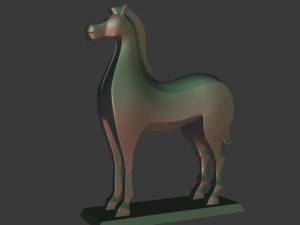 abstract horse figurine Modelo 3D
