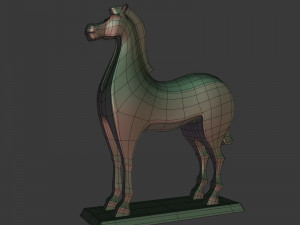 abstract horse figurine Modelo 3D