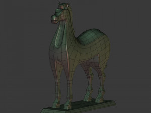 abstract horse figurine Modelo 3D