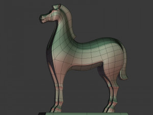 abstract horse figurine Modelo 3D
