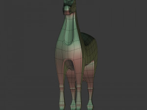 abstract horse figurine Modelo 3D
