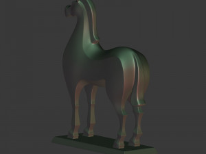 abstract horse figurine Modelo 3D