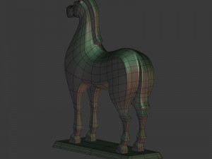abstract horse figurine Modelo 3D