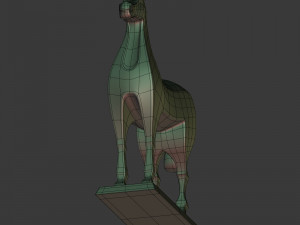 abstract horse figurine Modelo 3D