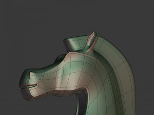 abstract horse figurine Modelo 3D