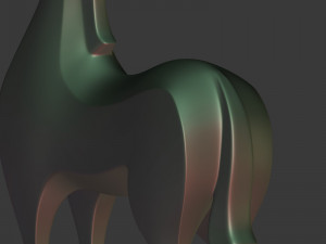 abstract horse figurine Modelo 3D