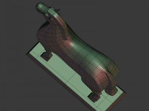 abstract horse figurine Modelo 3D