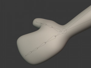 cartoon man - stickman Model 3D