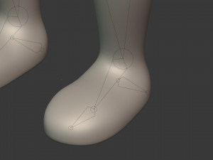 cartoon man - stickman Model 3D