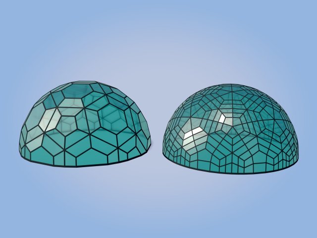 geodesic domes 3D 模型 .c4d .max .obj .3ds .fbx .stl .blend
