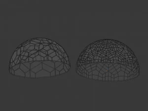 jeodezik kubbeler 3D Model