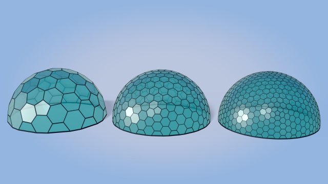 geodesic domes Modèle 3D .c4d .max .obj .3ds .fbx .stl .blend 