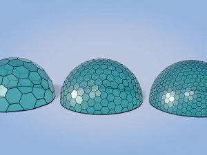 geod&auml;tische Kuppeln 3D Modell