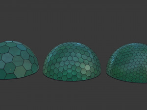 geodesic domes Modèle 3D