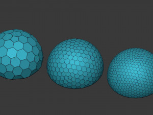 geodesic domes Modèle 3D