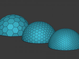 geodesic domes Modèle 3D