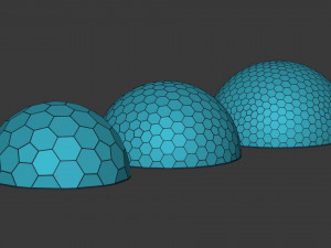 geodesic domes Modèle 3D