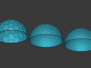 geodesic domes Modèle 3D