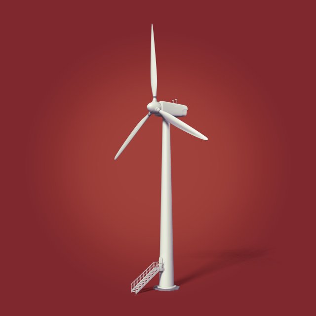 wind turbine 3D Модель .c4d .max .obj .3ds .fbx .stl .blend 