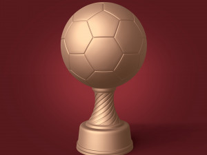 soccer trophy - ready for 3d printing 3D Model