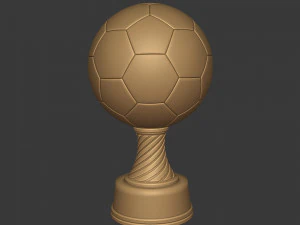 soccer trophy - ready for 3d printing 3D Model