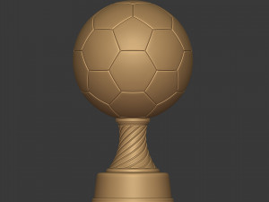 soccer trophy - ready for 3d printing 3D Model