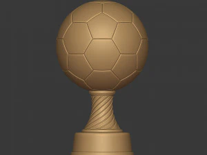 soccer trophy - ready for 3d printing 3D Model