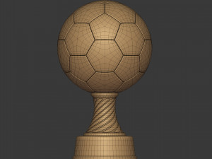 soccer trophy - ready for 3d printing 3D Model
