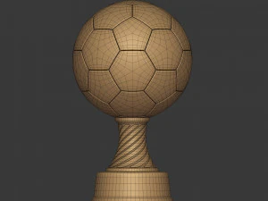 soccer trophy - ready for 3d printing 3D Model