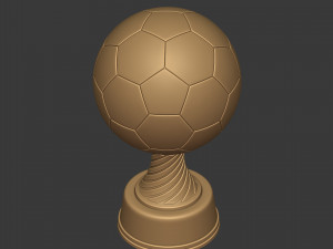 soccer trophy - ready for 3d printing 3D Model