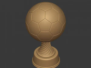 soccer trophy - ready for 3d printing 3D Model