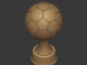 soccer trophy - ready for 3d printing 3D Model