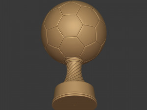 soccer trophy - ready for 3d printing 3D Model