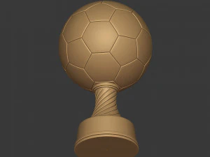 soccer trophy - ready for 3d printing 3D Model