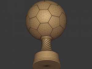 soccer trophy - ready for 3d printing 3D Model