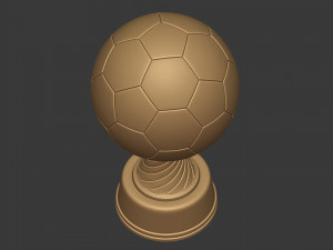 soccer trophy - ready for 3d printing 3D Model
