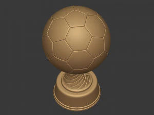 soccer trophy - ready for 3d printing 3D Model