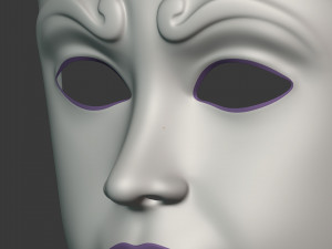 woman mardi gras mask Modello 3D