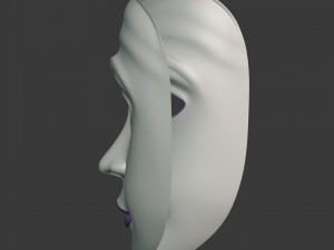 woman mardi gras mask Modello 3D