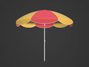 Beach Parasol 3D Модель