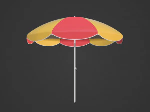 Beach Parasol 3D Model